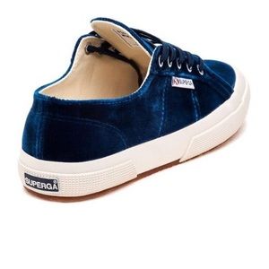NWOT • Superga • 2750 Velvet Sneakers in Blue